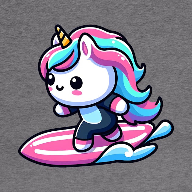 Surfing Unicorn Olympics 🏄🏼🦄 - Hang Ten with Cuteness! by Pink & Pretty